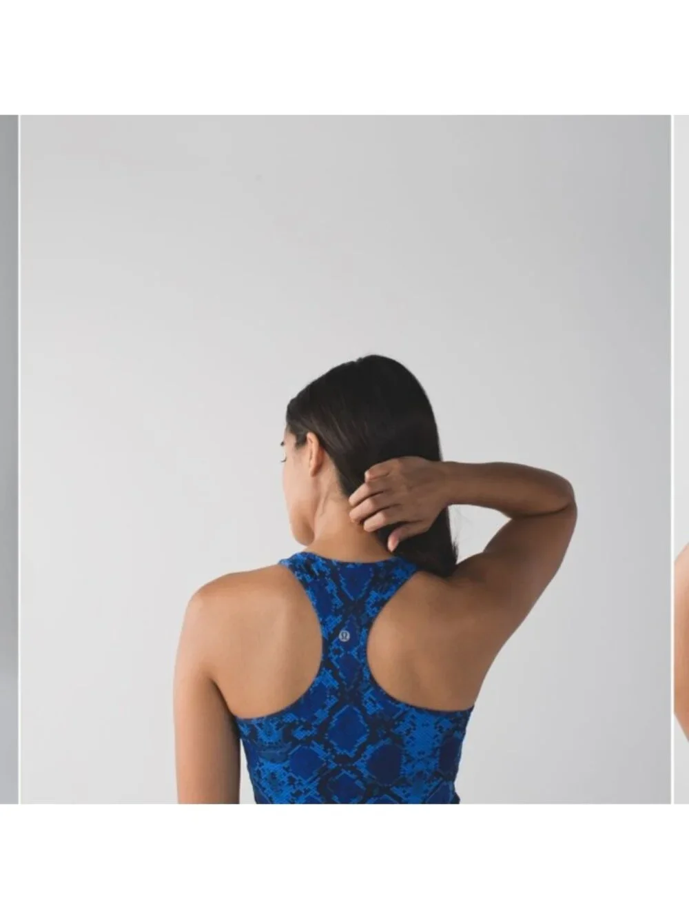 Lululemon Cool Racerback Mini Ziggy Snake Pipe Dream Blue Sapphire